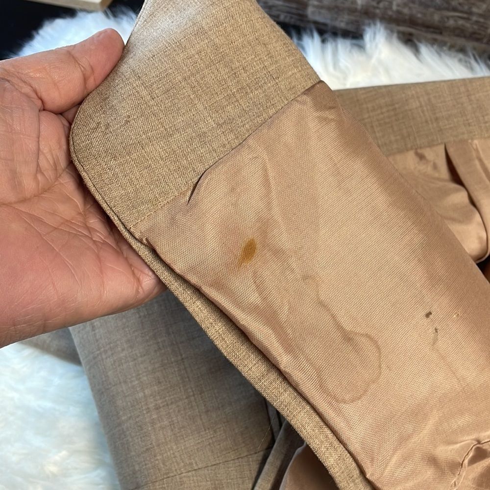 Men’s 3 pc Tan Dress Suit Size 42R, Made in Poland - Picture 12 of 13